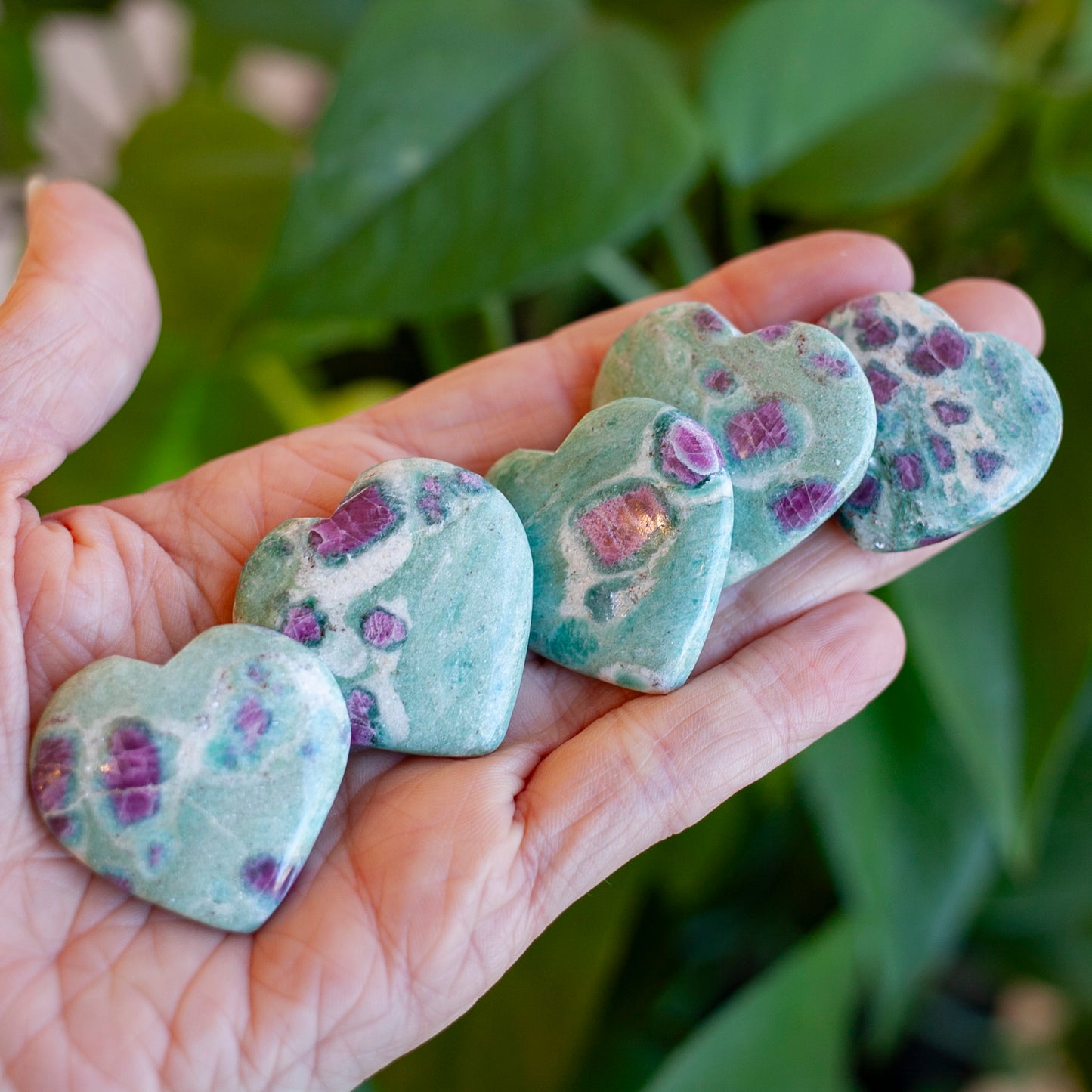 Ruby Fuchsite Heart