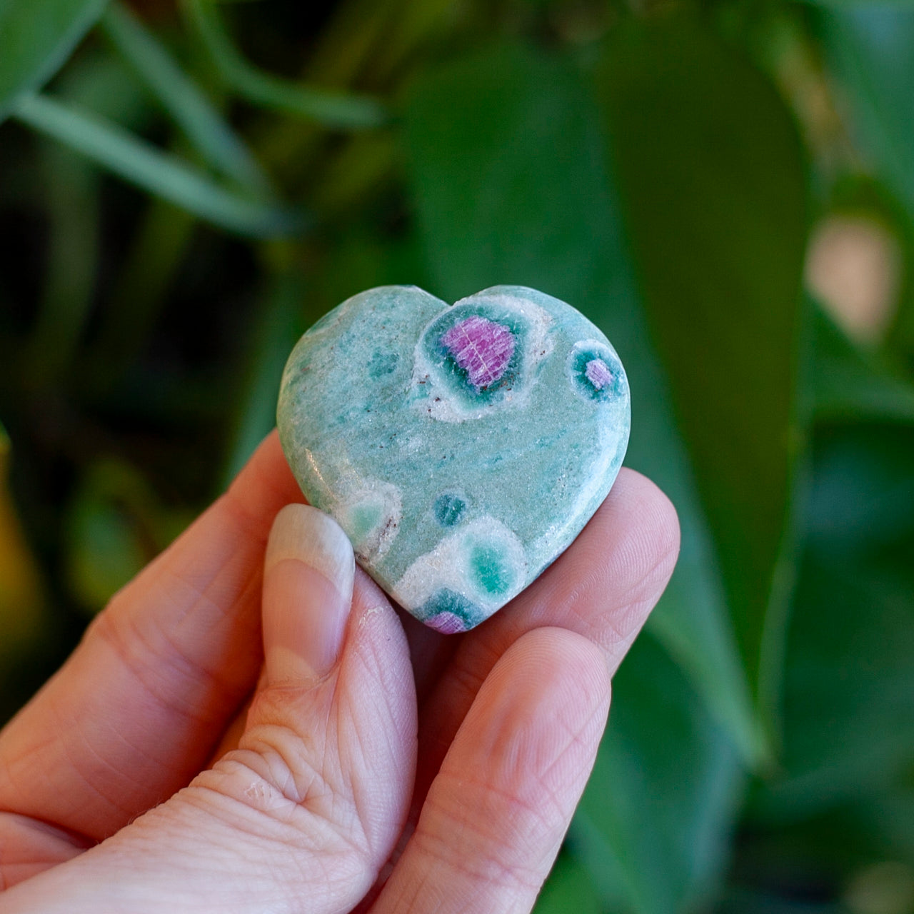 Ruby Fuchsite Heart