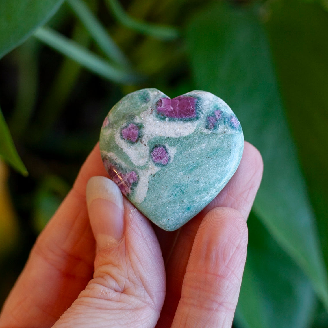 Ruby Fuchsite Heart