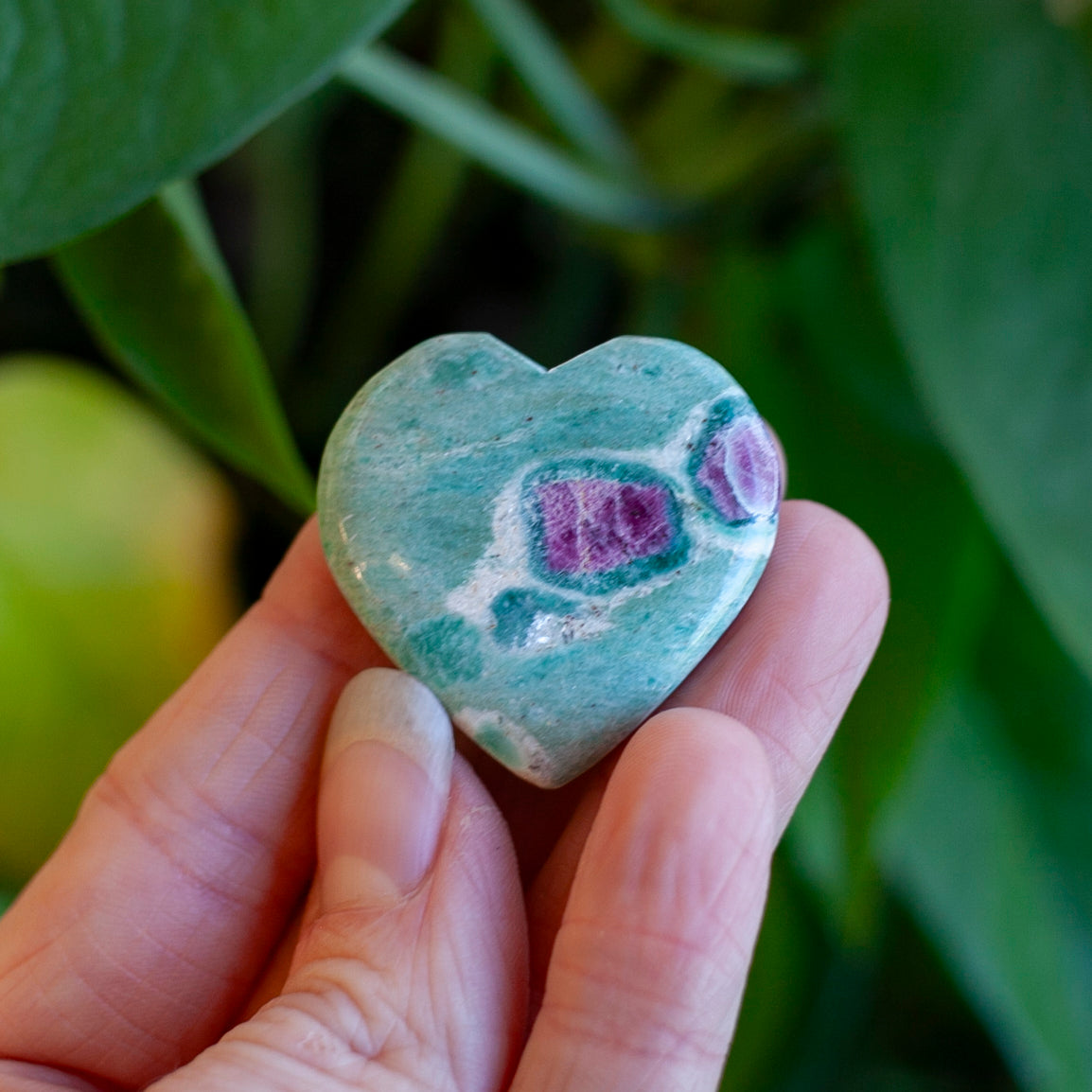 Ruby Fuchsite Heart