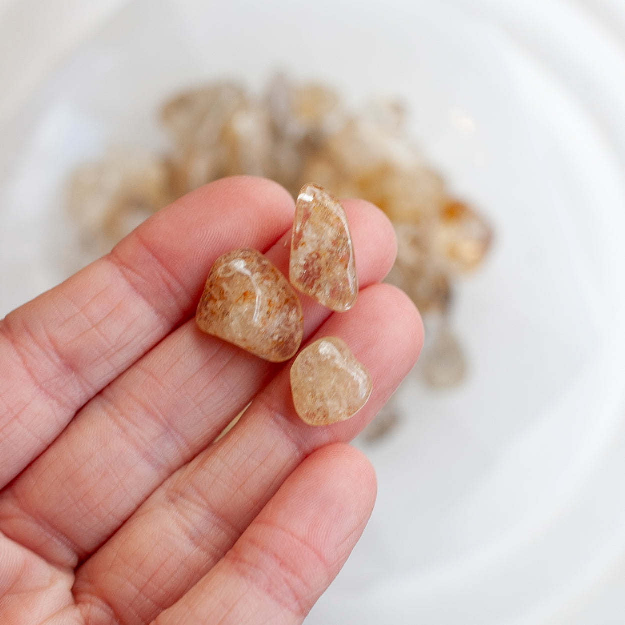 Golden Scapolite Stones, 3 Pieces