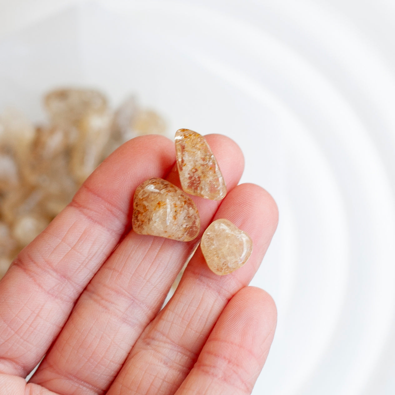 Golden Scapolite Stones, 3 Pieces