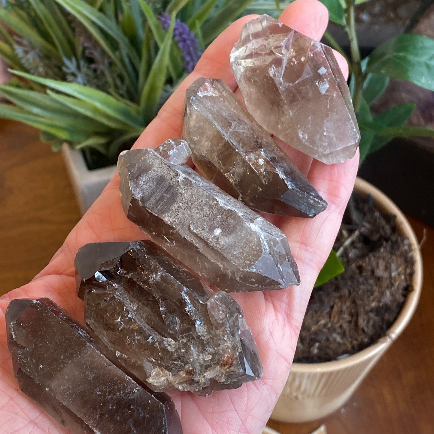 Smoky Quartz Crystal, Raw, Double Terminated