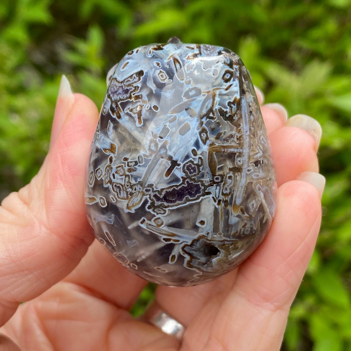 Turkish Stick Agate Skull, 2.1in