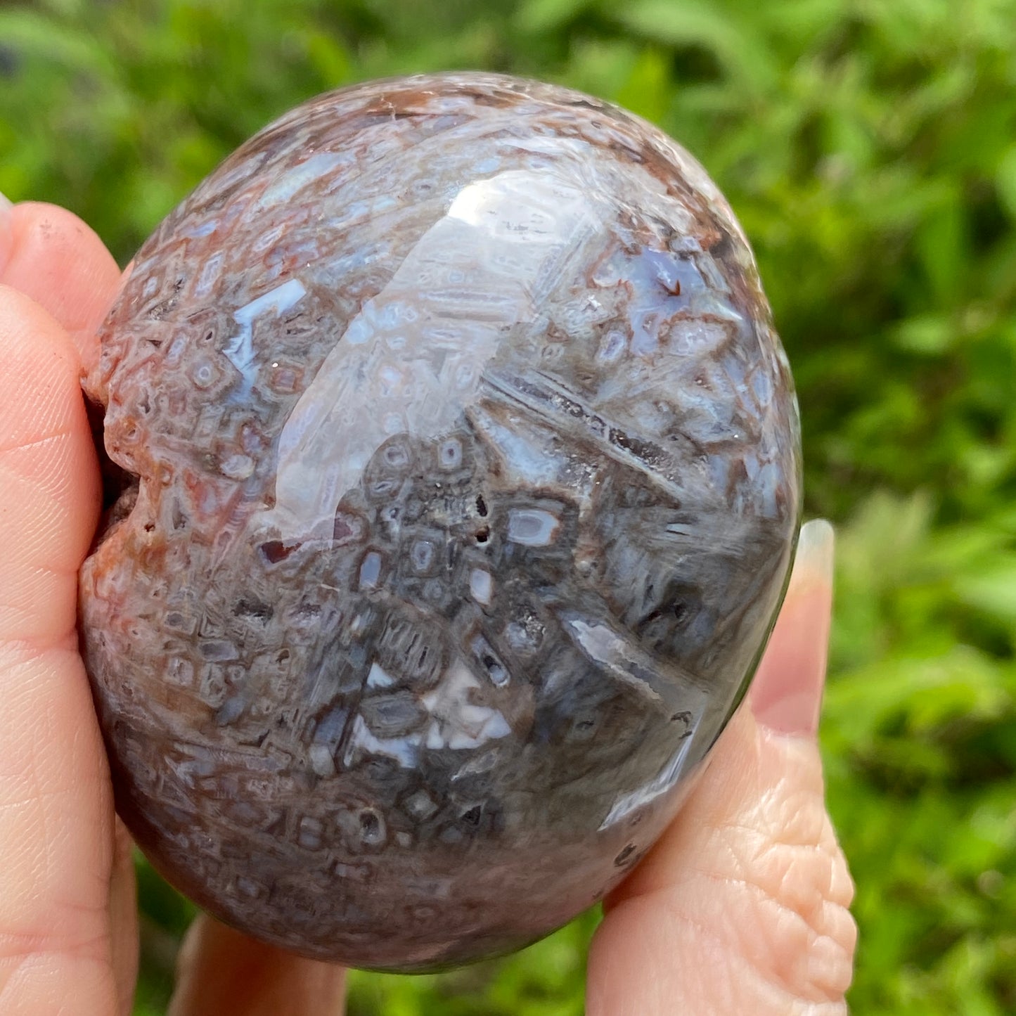 Turkish Stick Agate Skull, 3.2in