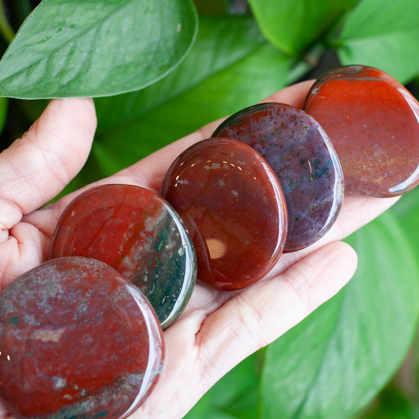 Bloodstone Worry Stone
