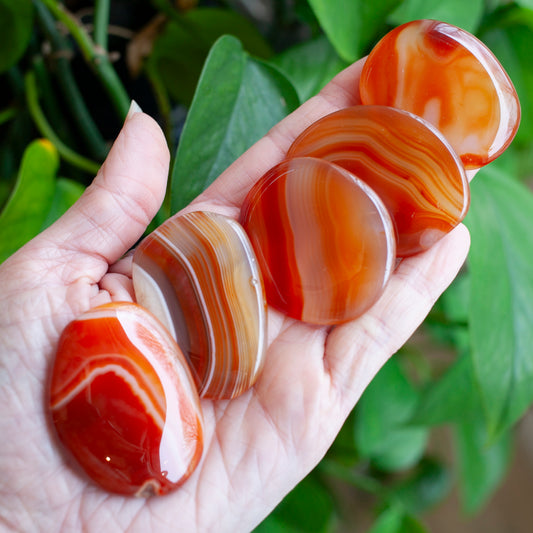 Carnelian Worry Stone