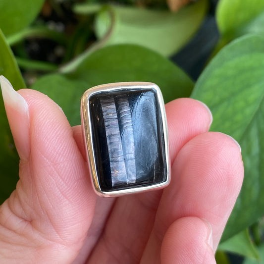 Hypersthene Ring, Size 6.5