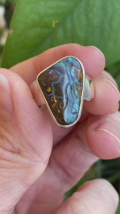 Boulder Opal Ring, Size 6