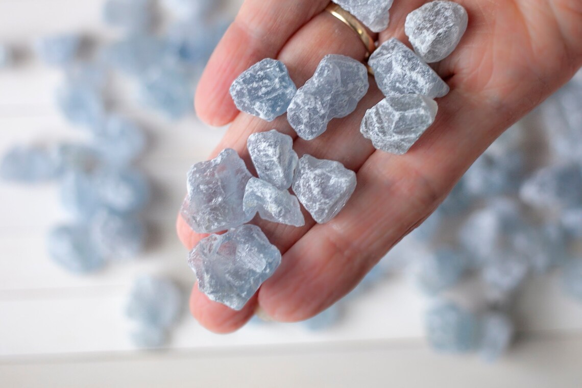 Rough Celestite Crystal, Bulk Options