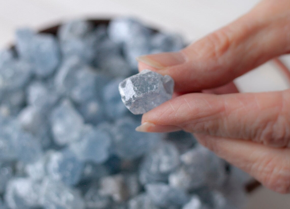 Rough Celestite Crystal, Bulk Options