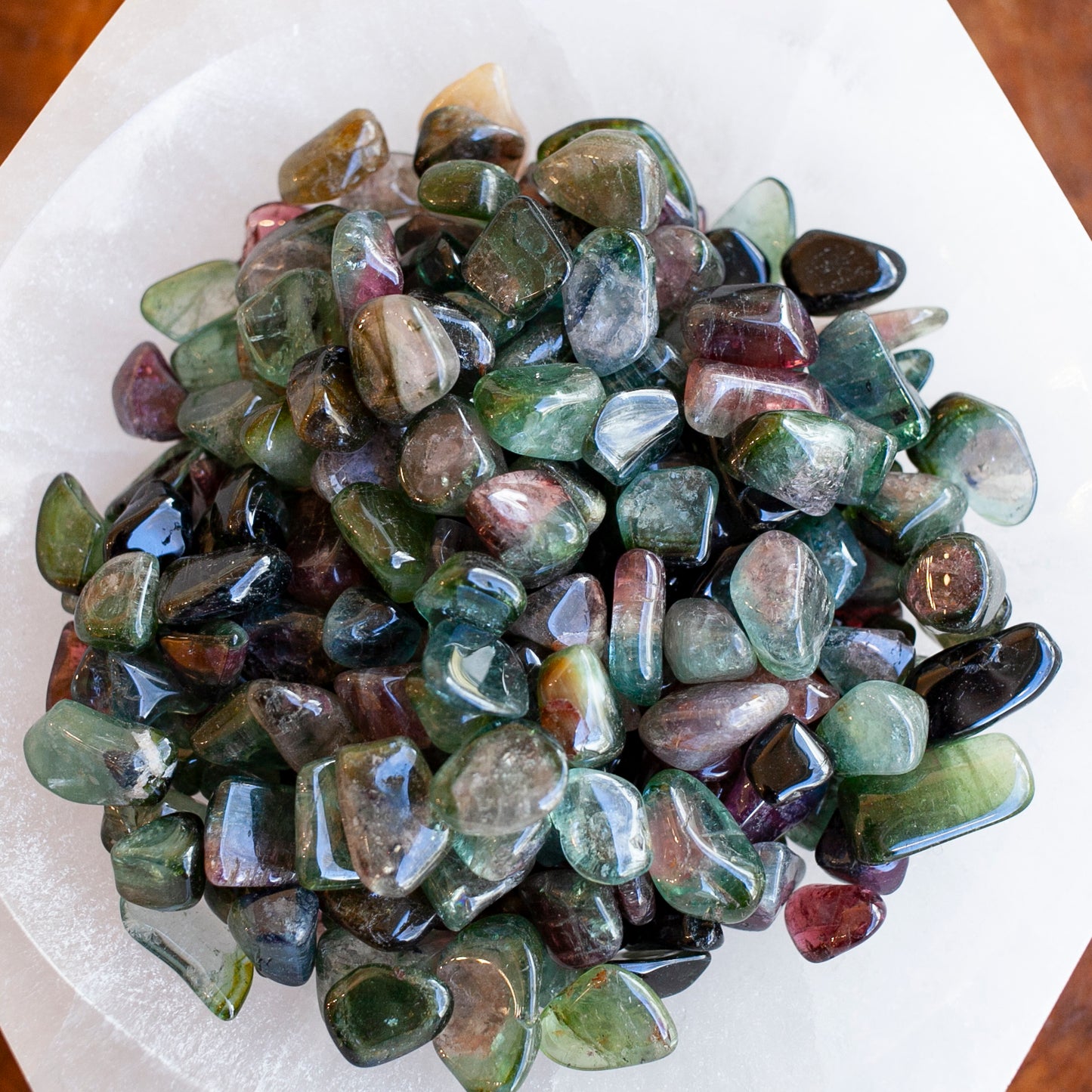 Watermelon Tourmaline Stones, 3 pieces