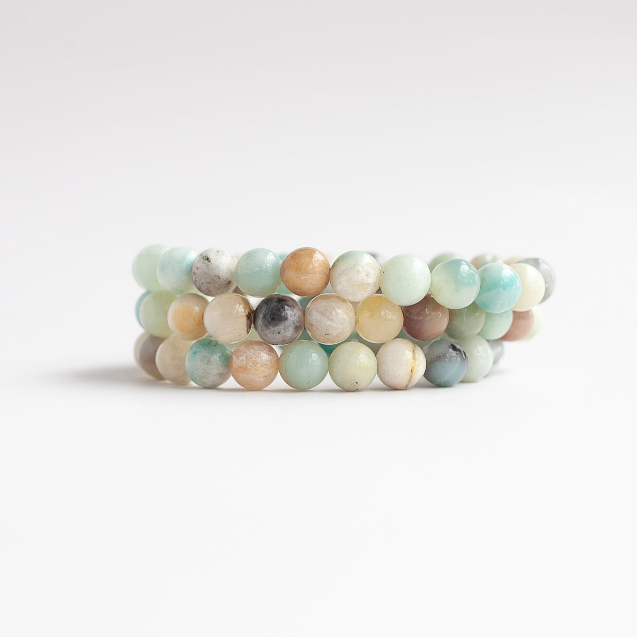 Amazonite Bead Bracelet, 8mm