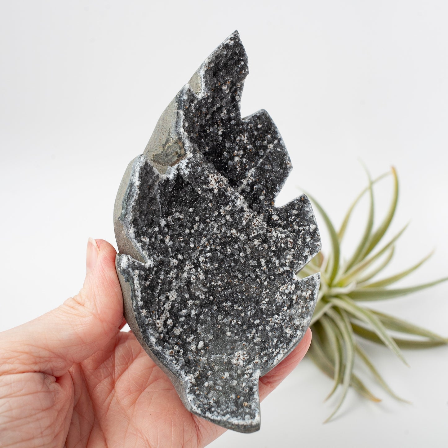 Amethyst Leaf Carving