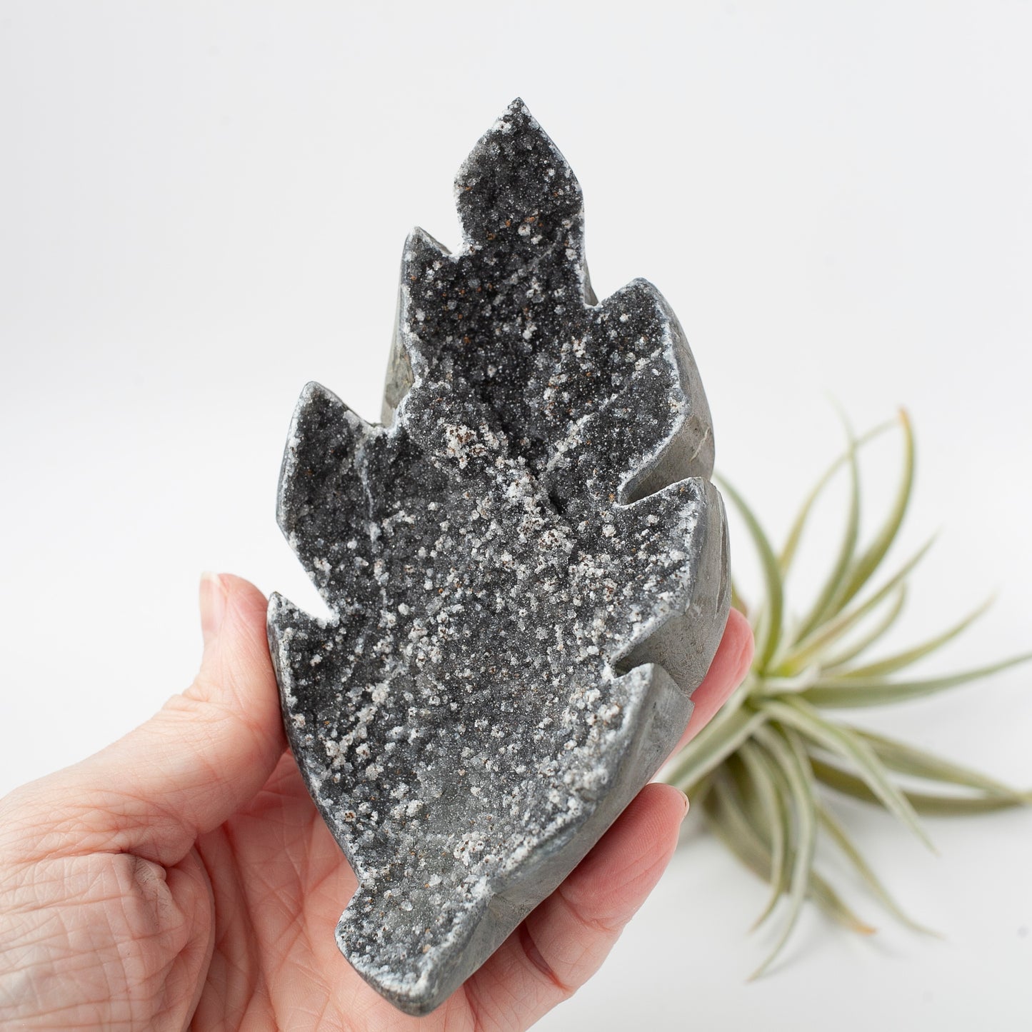 Amethyst Leaf Carving