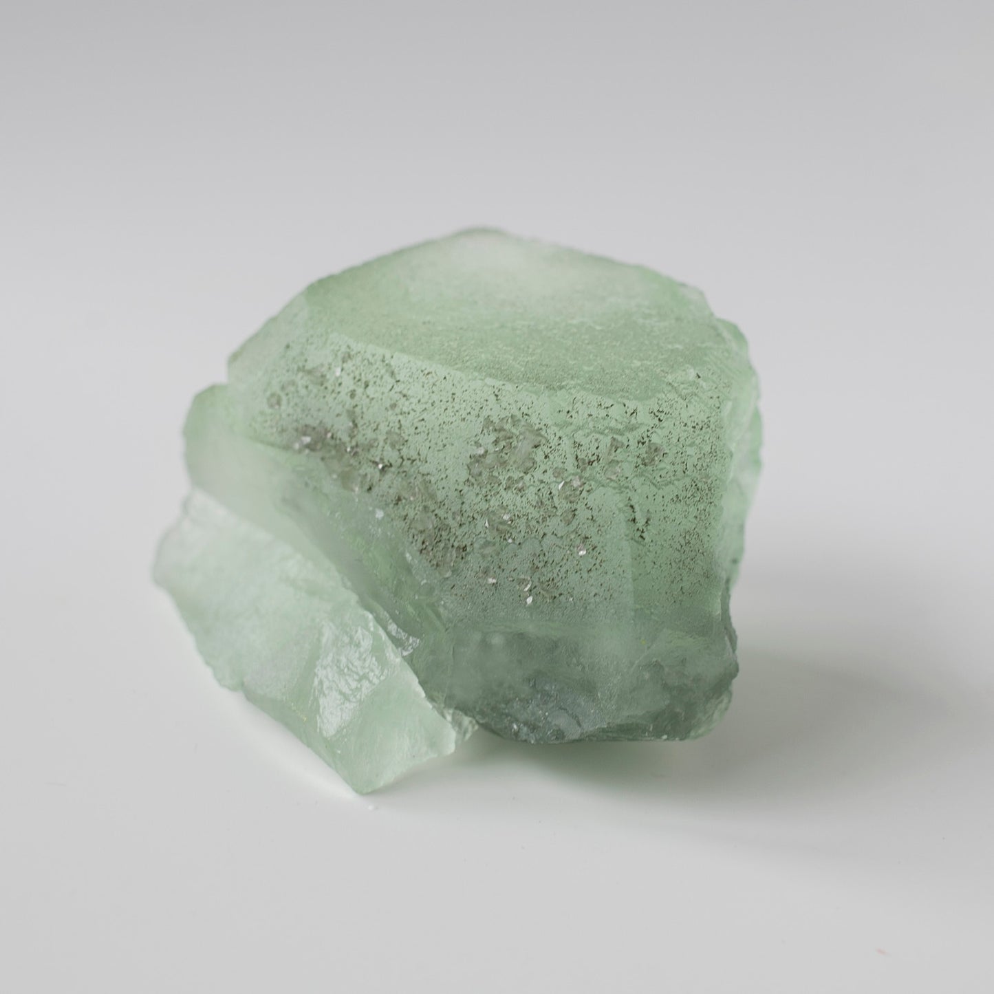 Etched Green Fluorite with Micro Pyrite, Fujian