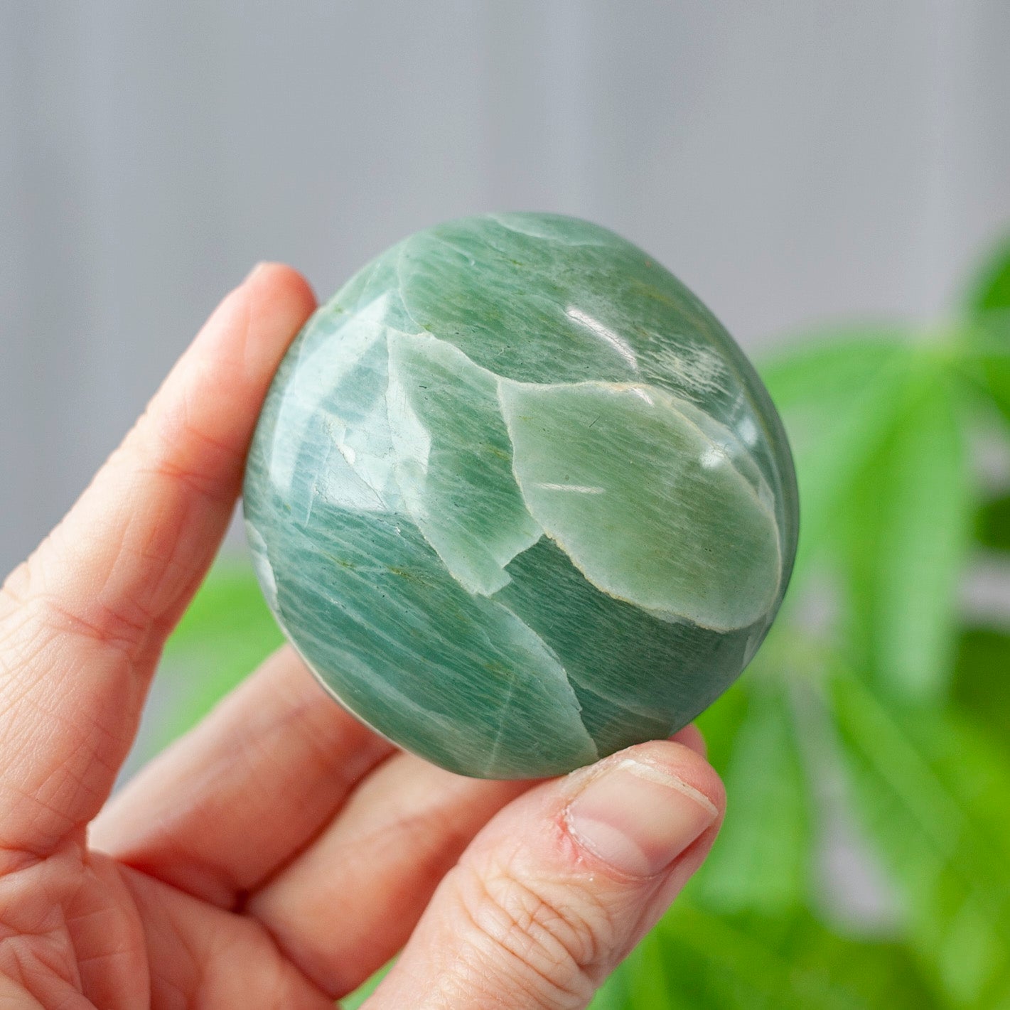 Garnierite Palm Stone (green moonstone)