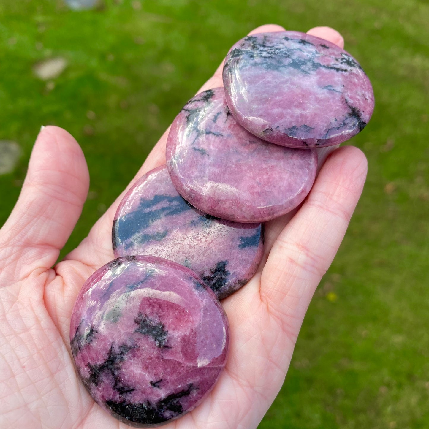Rhodonite Worry Stone