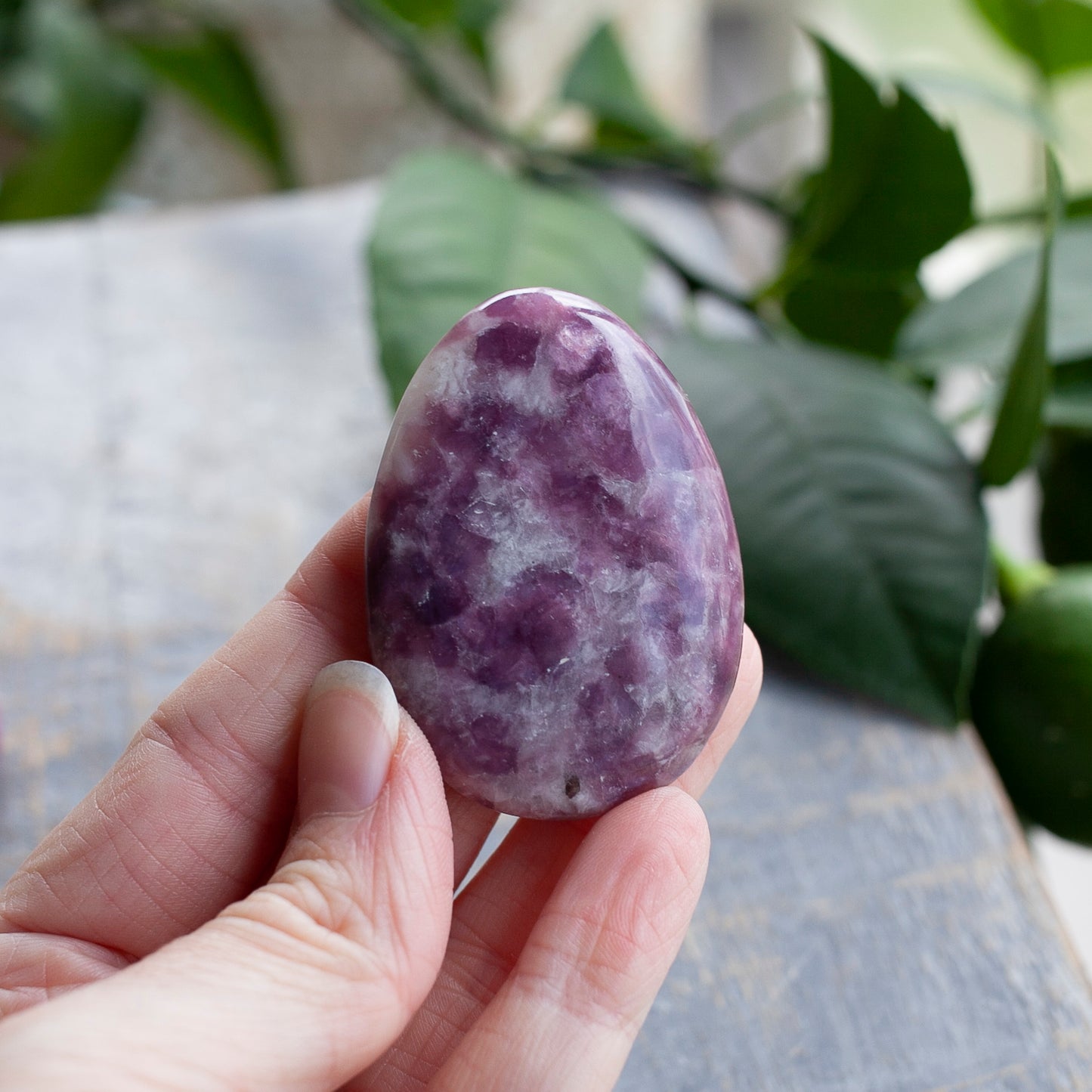 Lepidolite Worry Stone