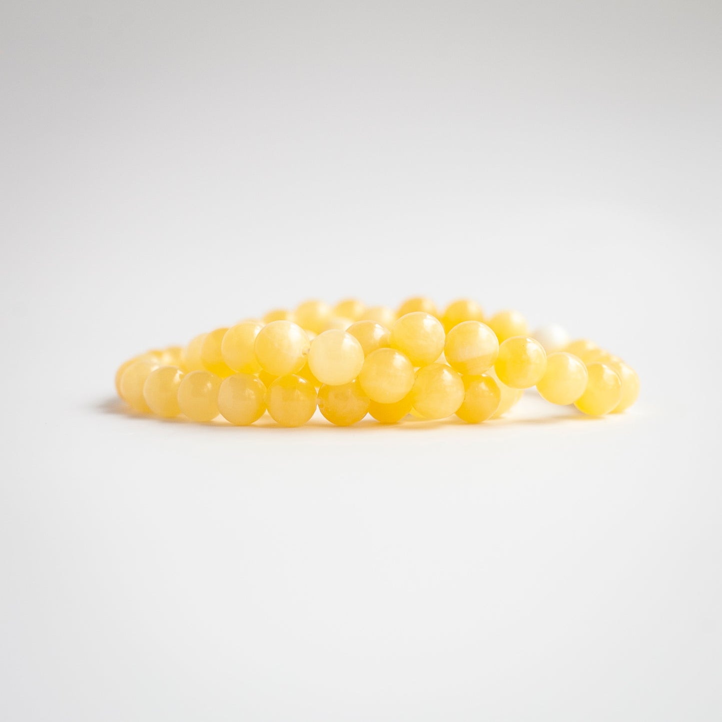 Orange Calcite Bead Bracelet 8mm