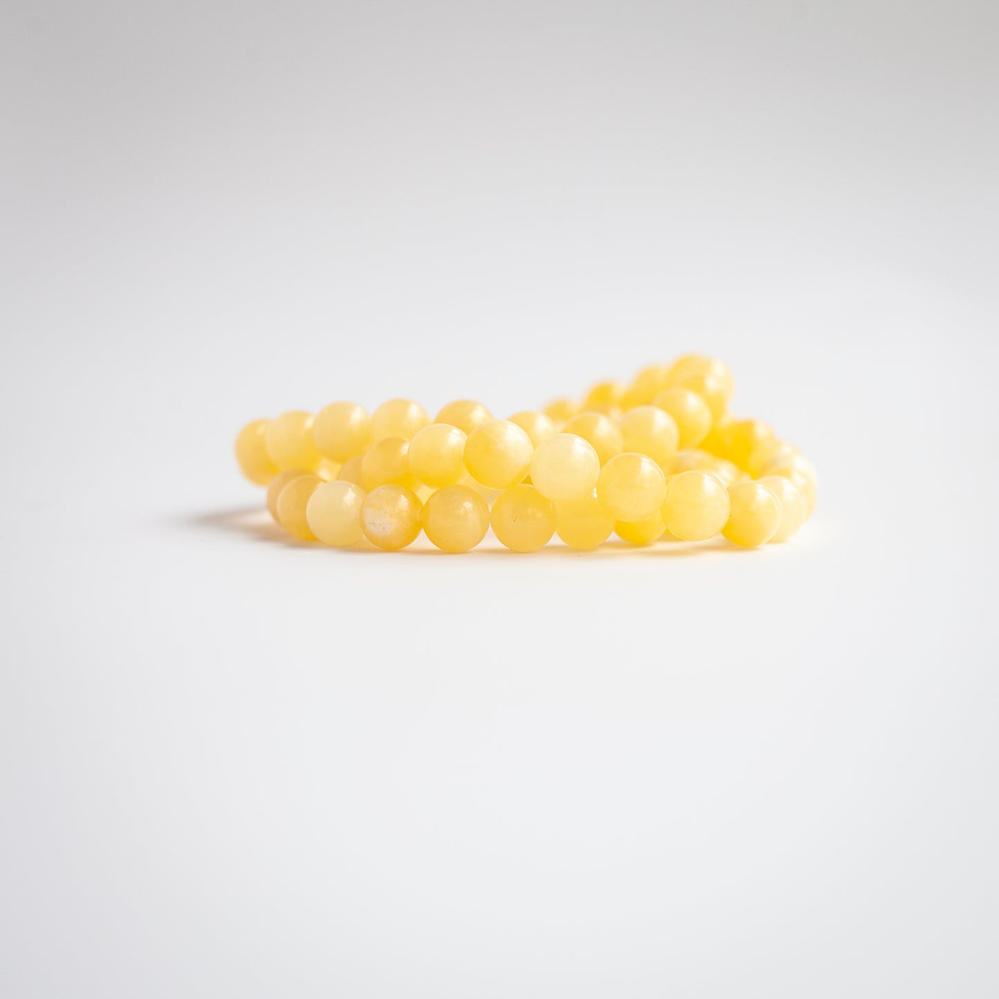 Orange Calcite Bead Bracelet 8mm