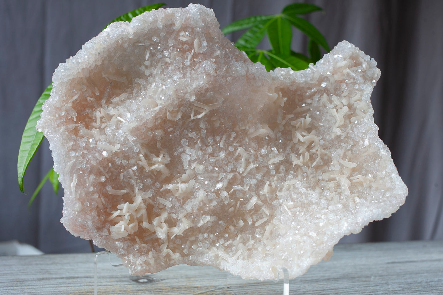 Beautiful Pink Apophyllite Plate with Stilbite