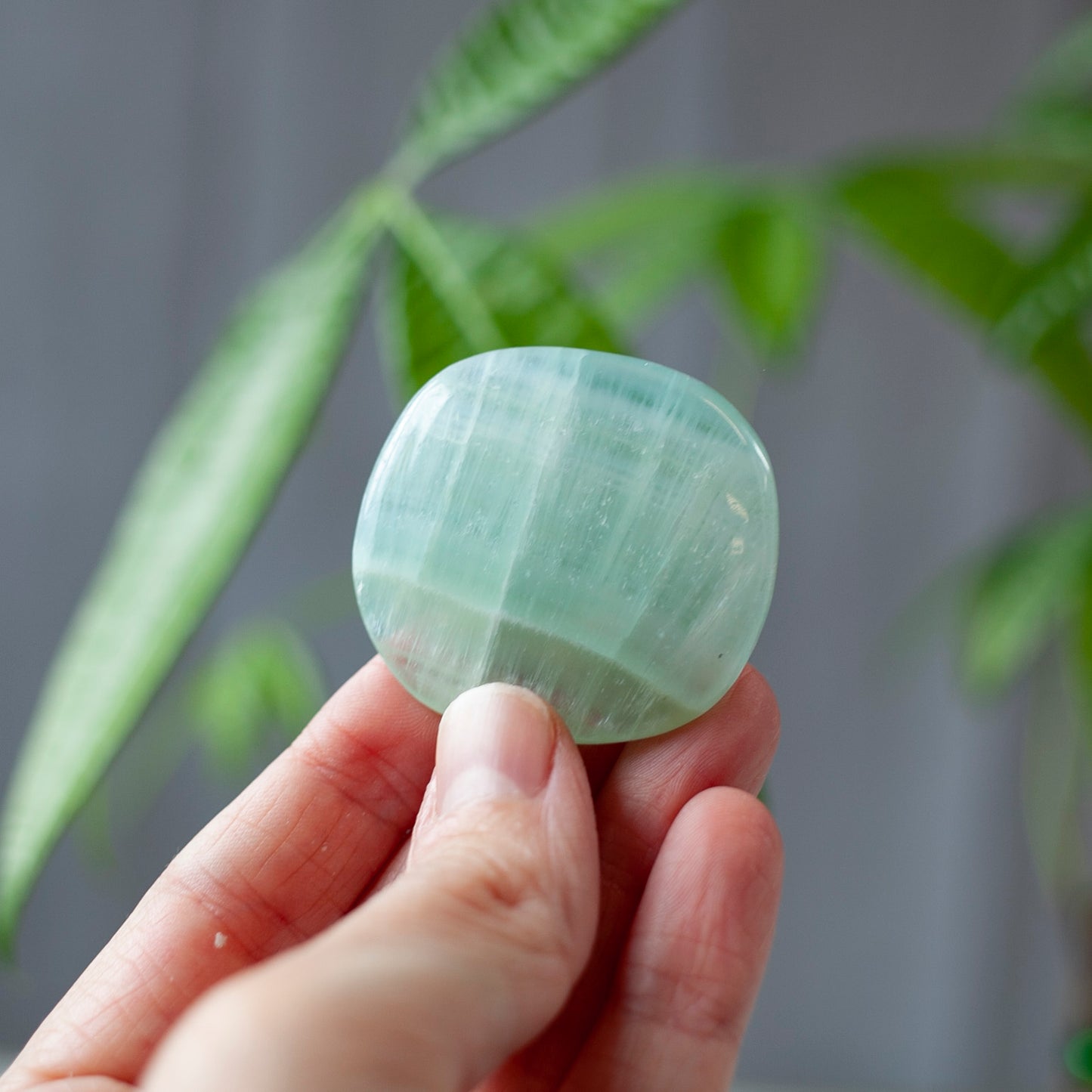 Seafoam Calcite Worry Stone