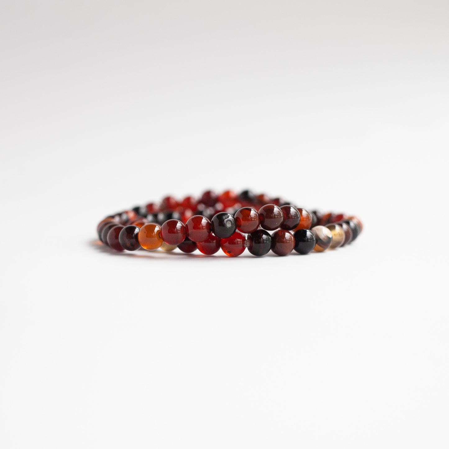 Red Agate Bracelet, 6mm