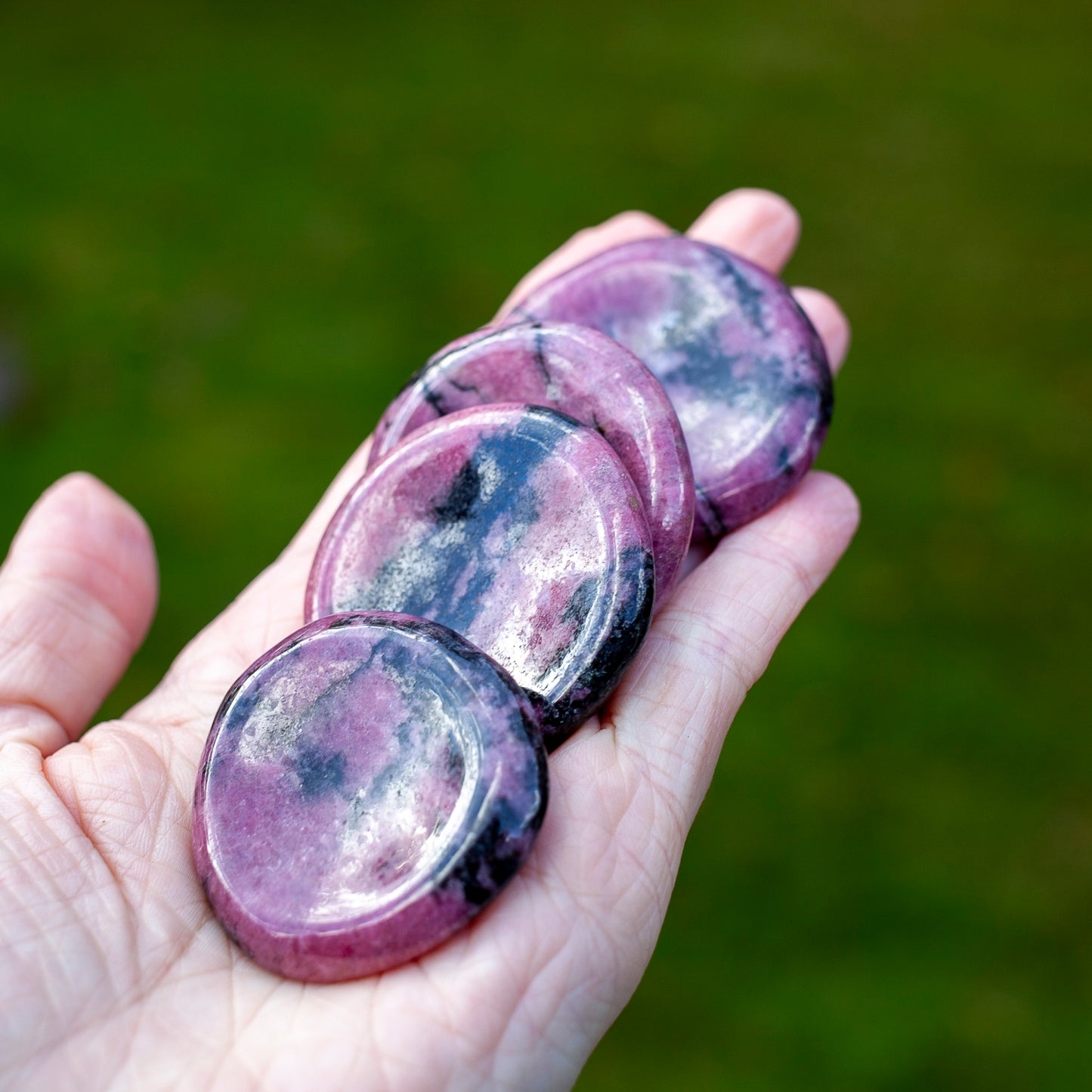 Rhodonite Worry Stone