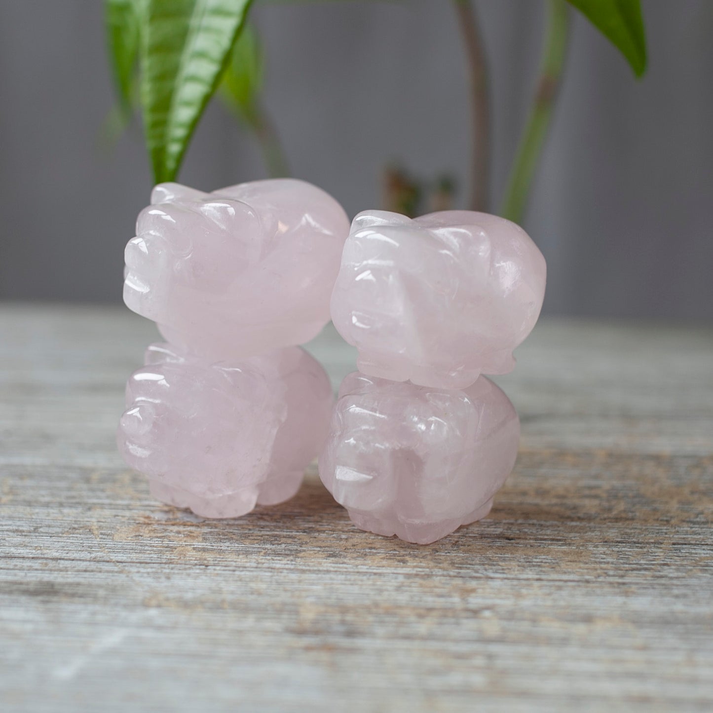 Rose Quartz Pig Spirit Animal