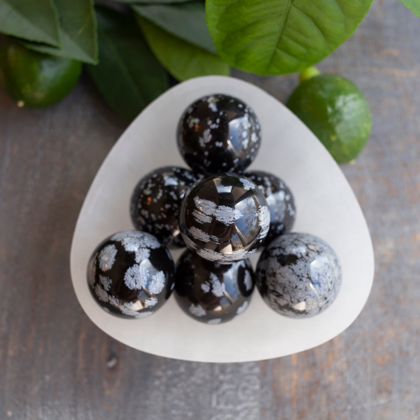 Snowflake Obsidian Sphere, 30mm