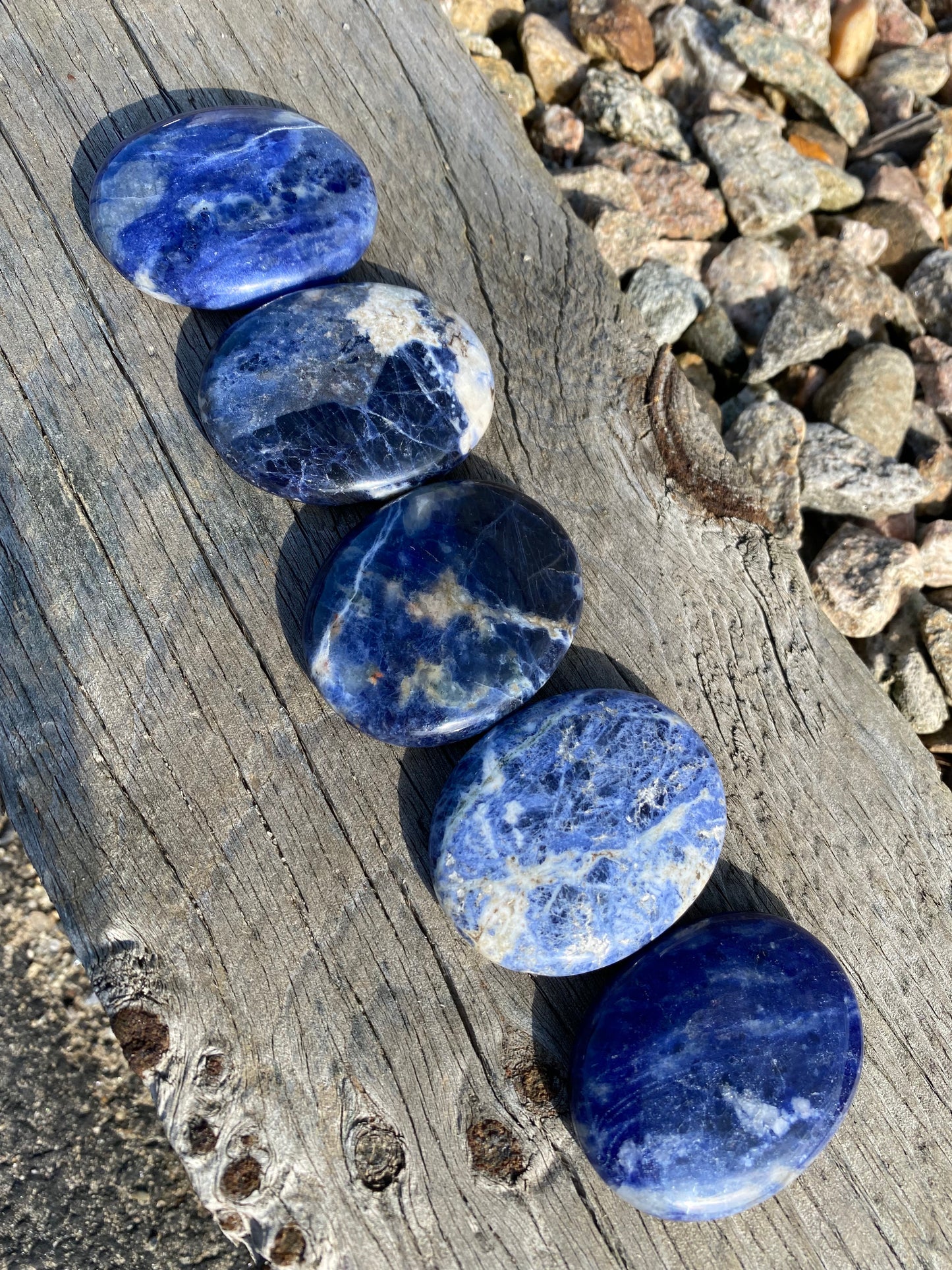 Sodalite Worry Stone