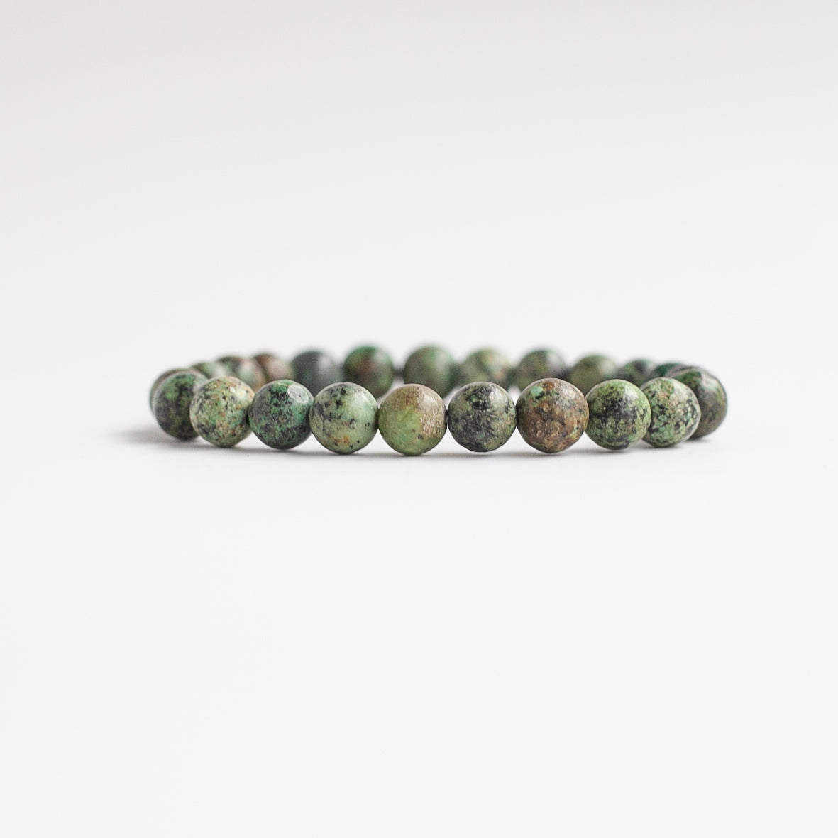 Turquoise Bead Bracelet, 8mm
