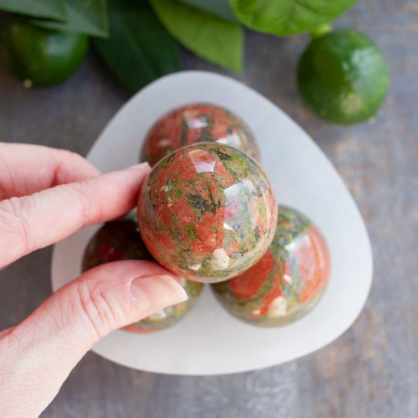 Unakite Sphere, 1.5in