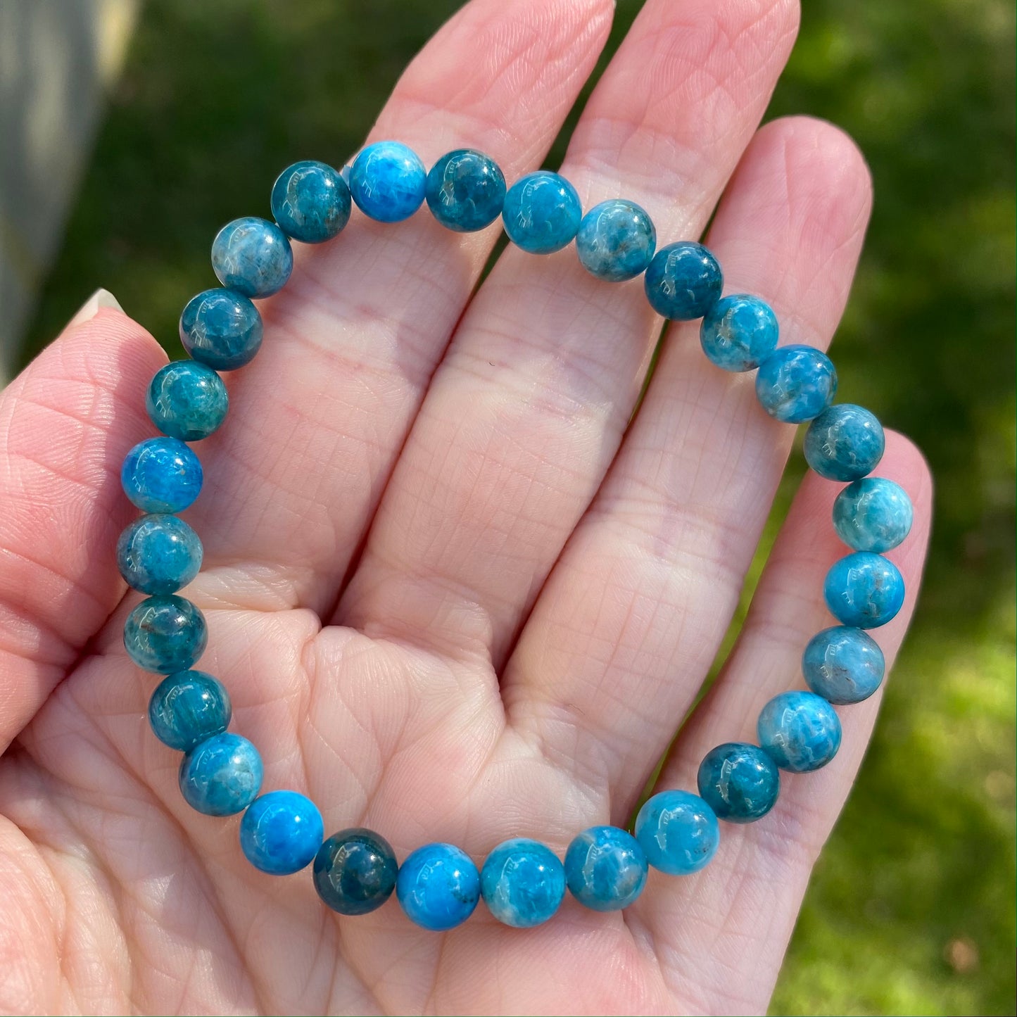 Apatite Bracelet, 6mm