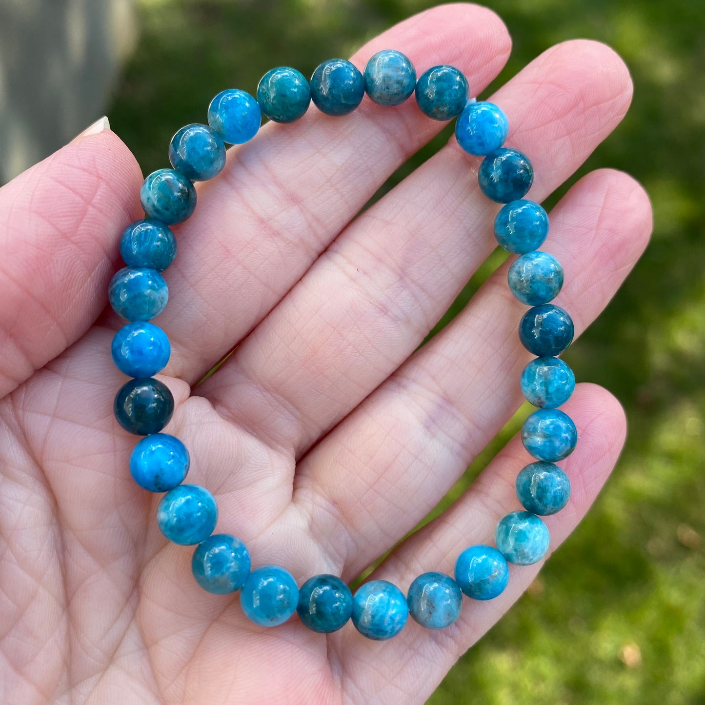 Apatite Bracelet, 6mm