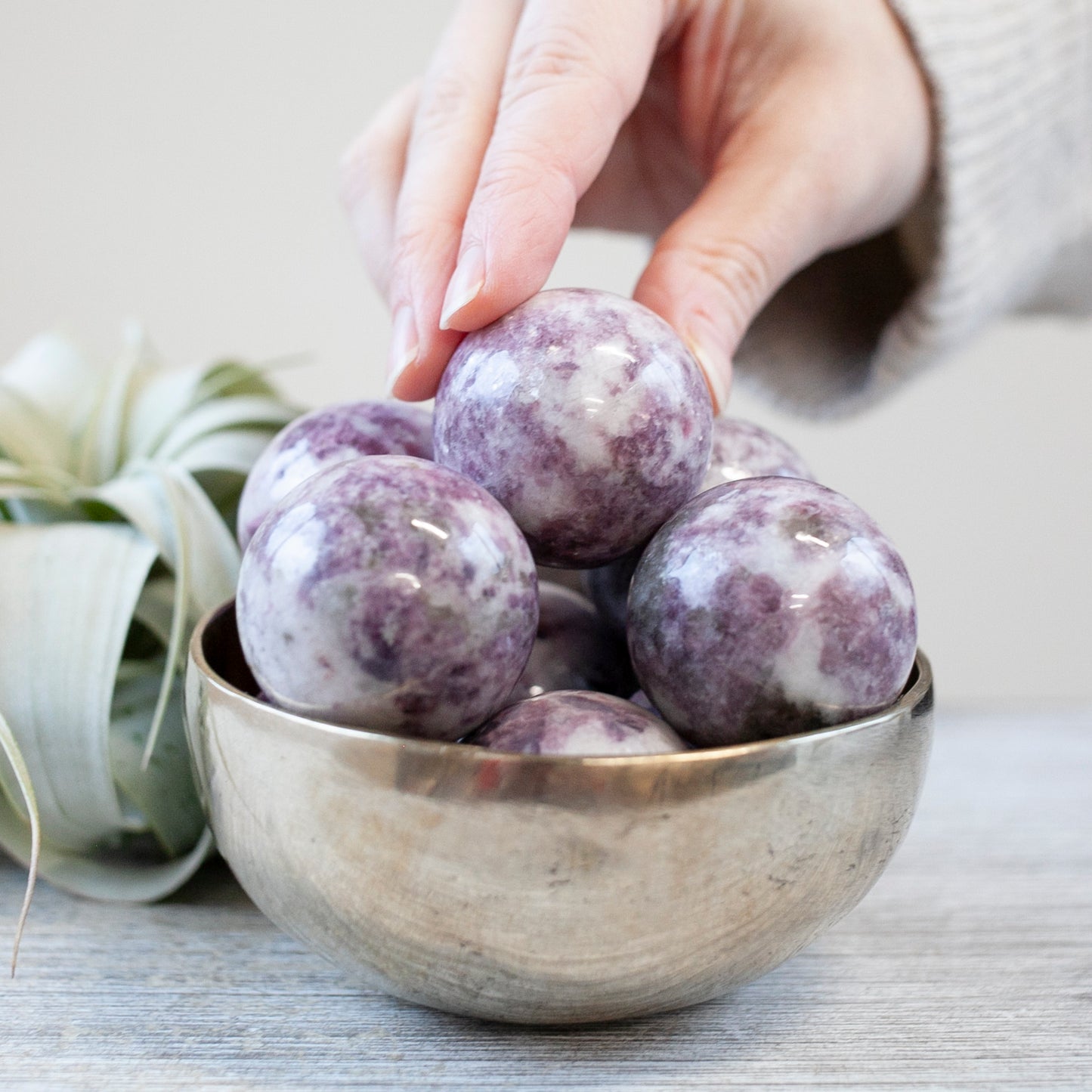 Lepidolite Sphere, 40mm