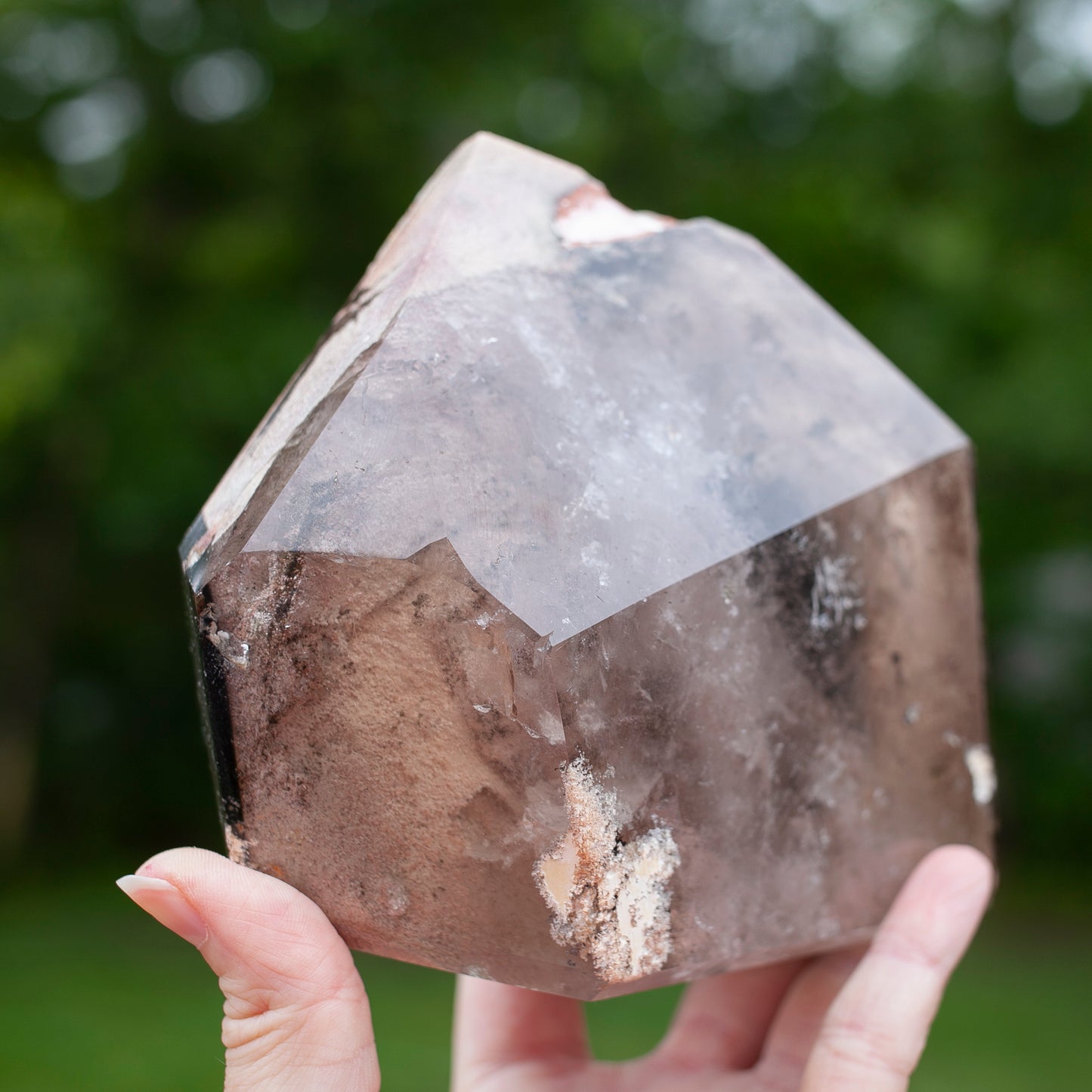 XL Smoky Quartz Lodolite Tower