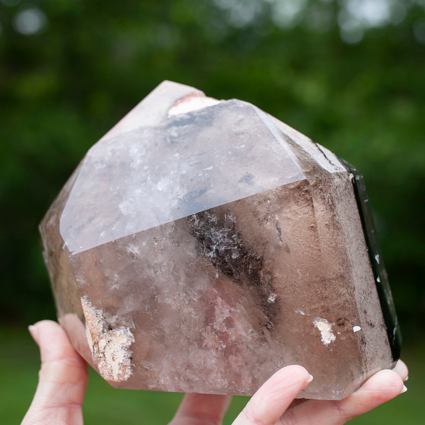 XL Smoky Quartz Lodolite Tower