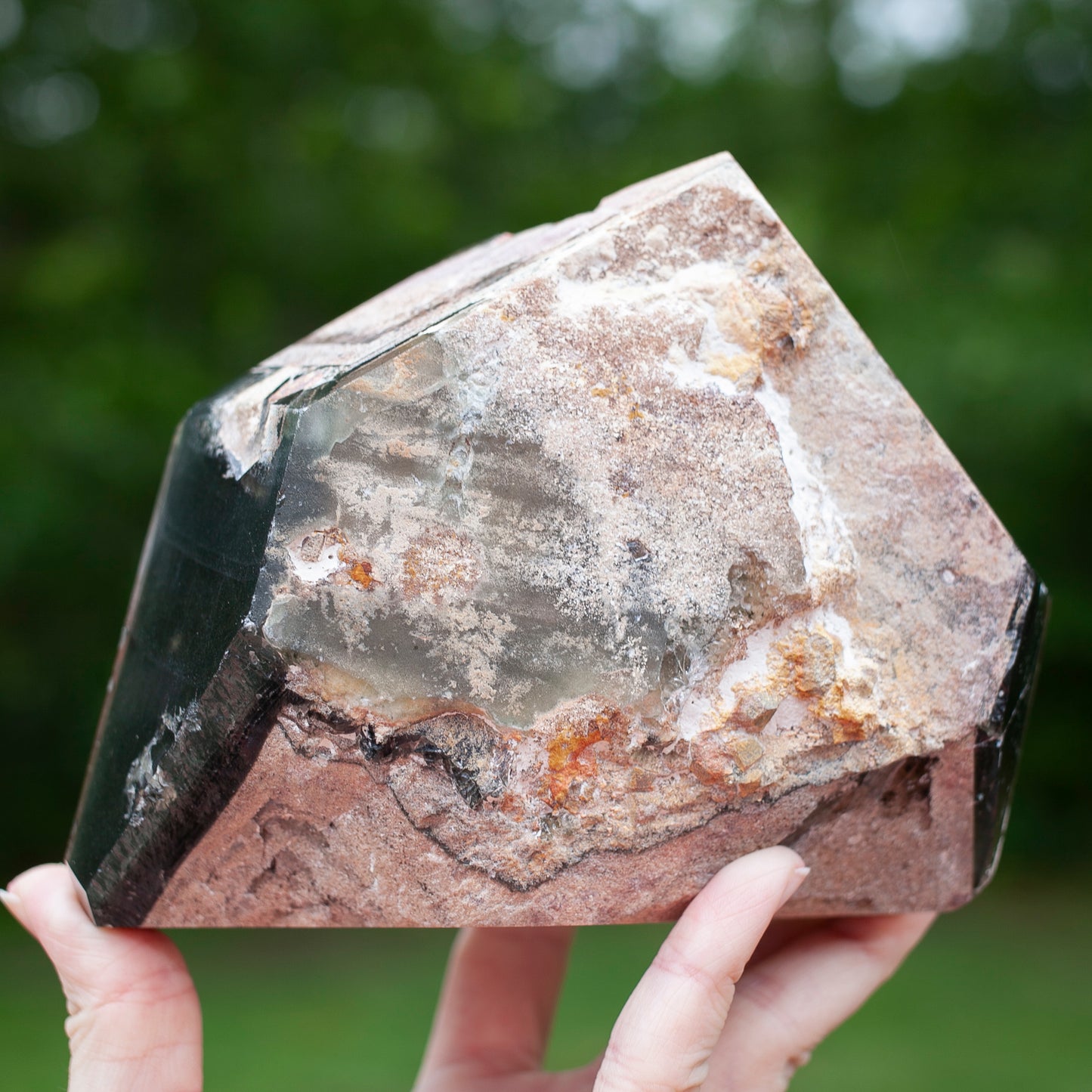XL Smoky Quartz Lodolite Tower