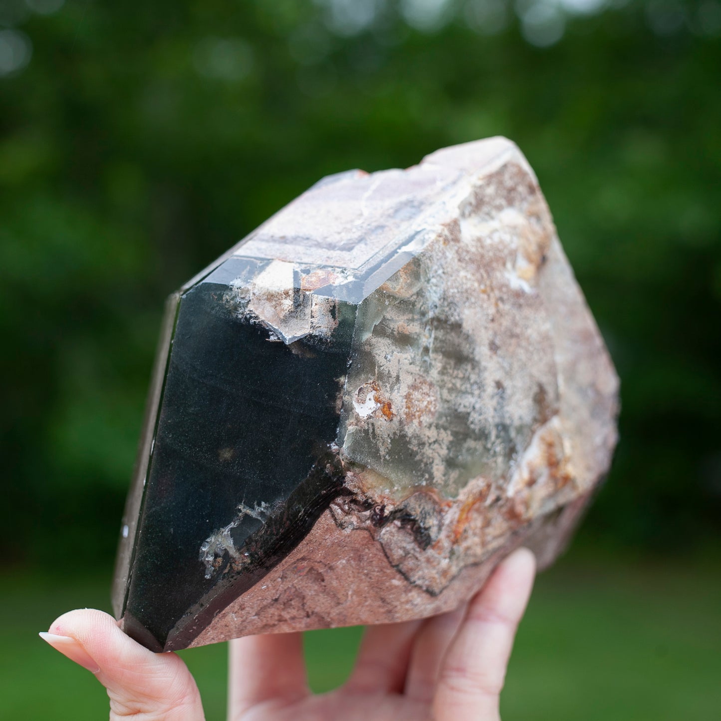 XL Smoky Quartz Lodolite Tower
