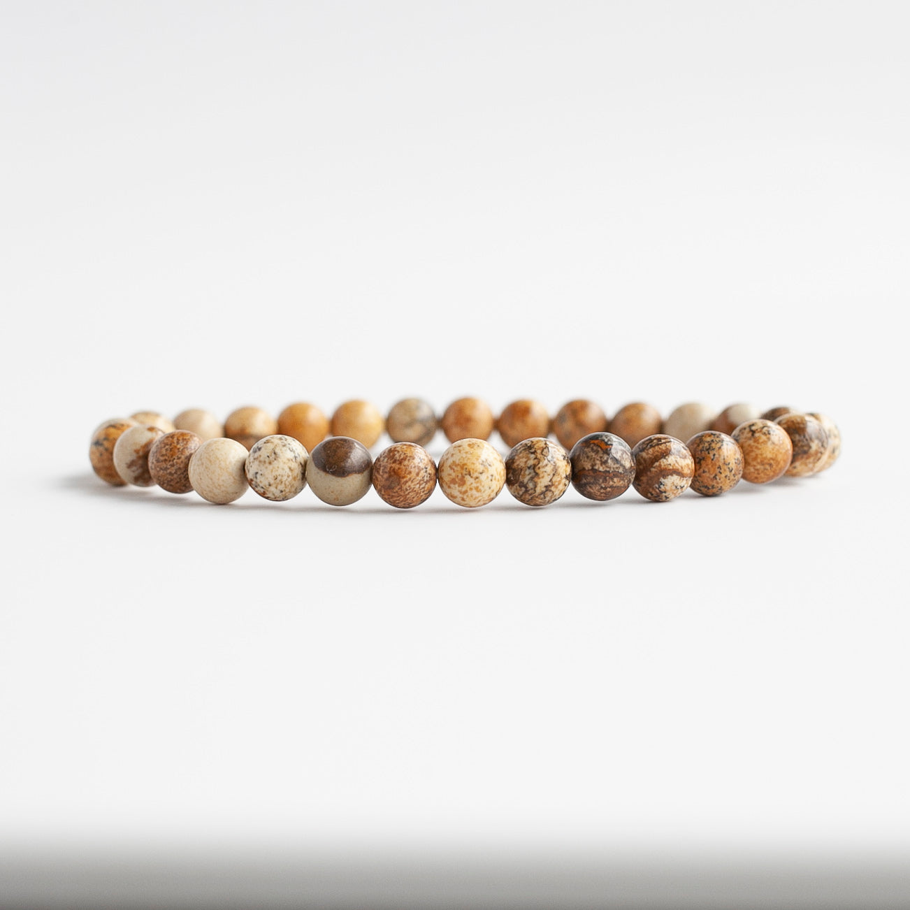 Picture Jasper Bracelet, 6mm