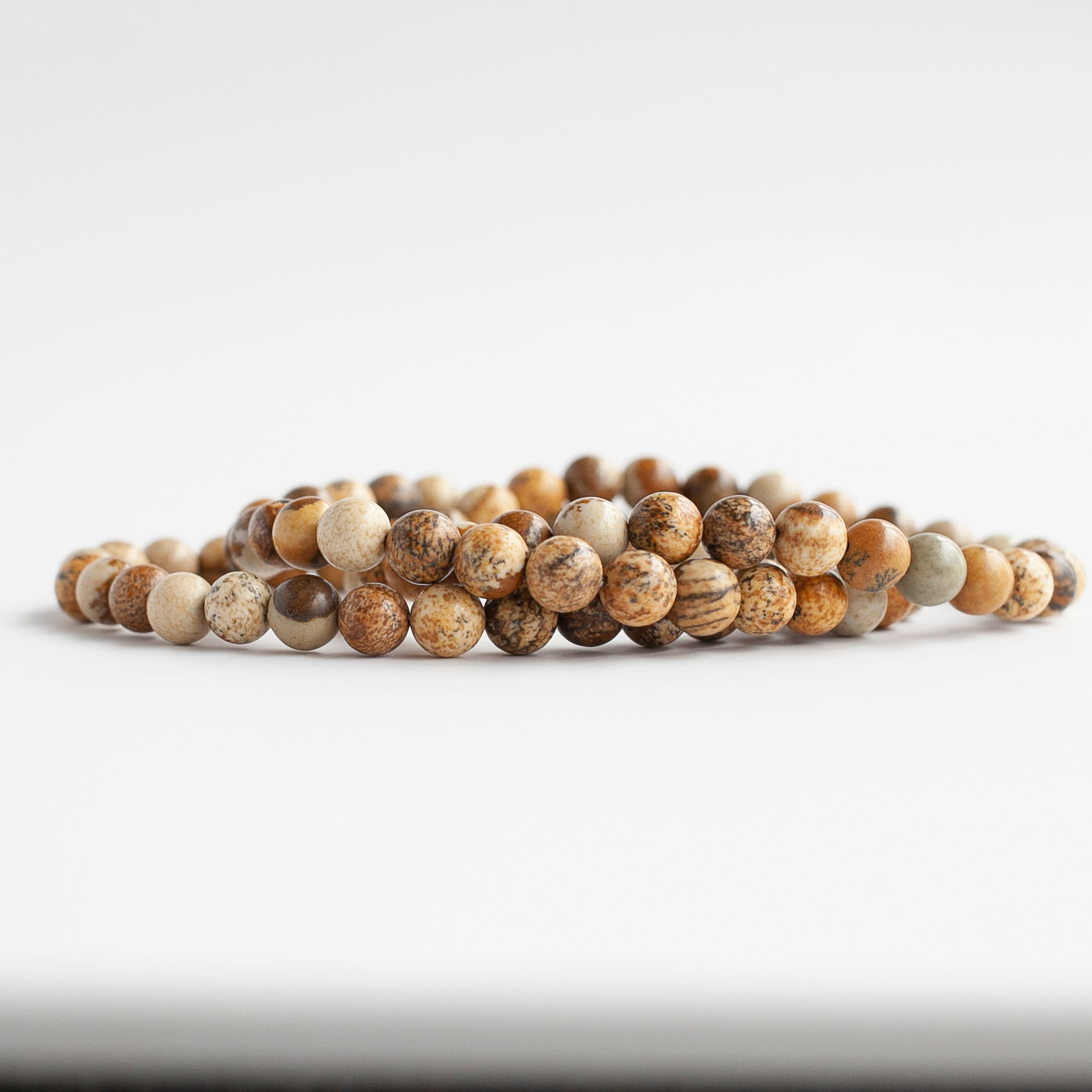 Picture Jasper Bracelet, 6mm