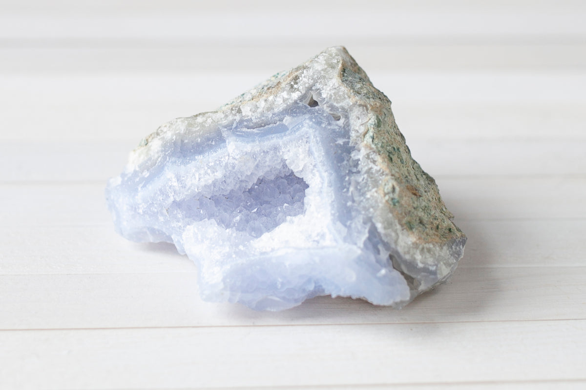 Chalcedony Crystals, Clusters and Geodes | Blue Chalcedony
