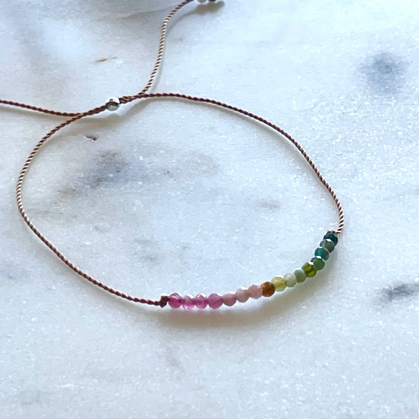 Watermelon Tourmaline Bracelet- Protection, Soulsilk