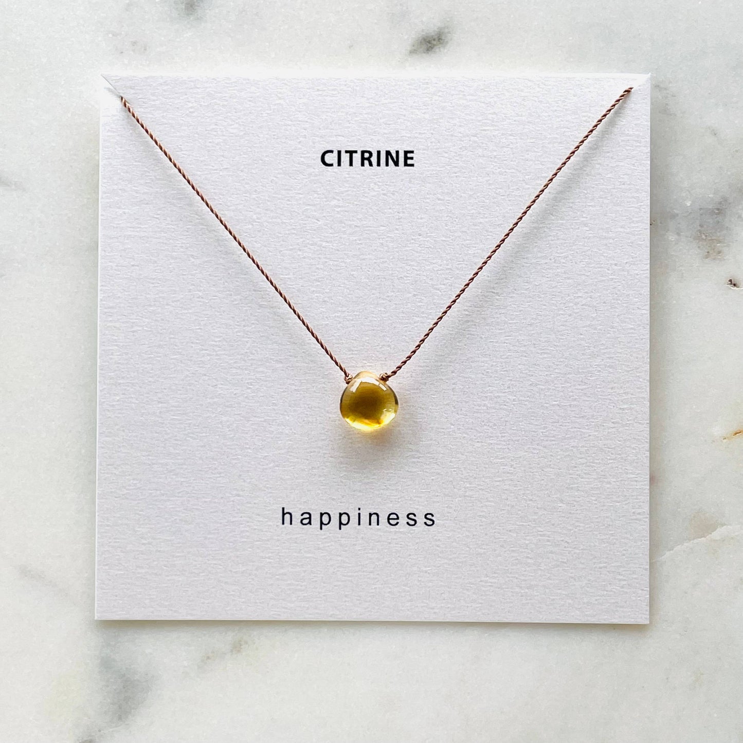 Citrine Necklace- Happiness, Soulsilk