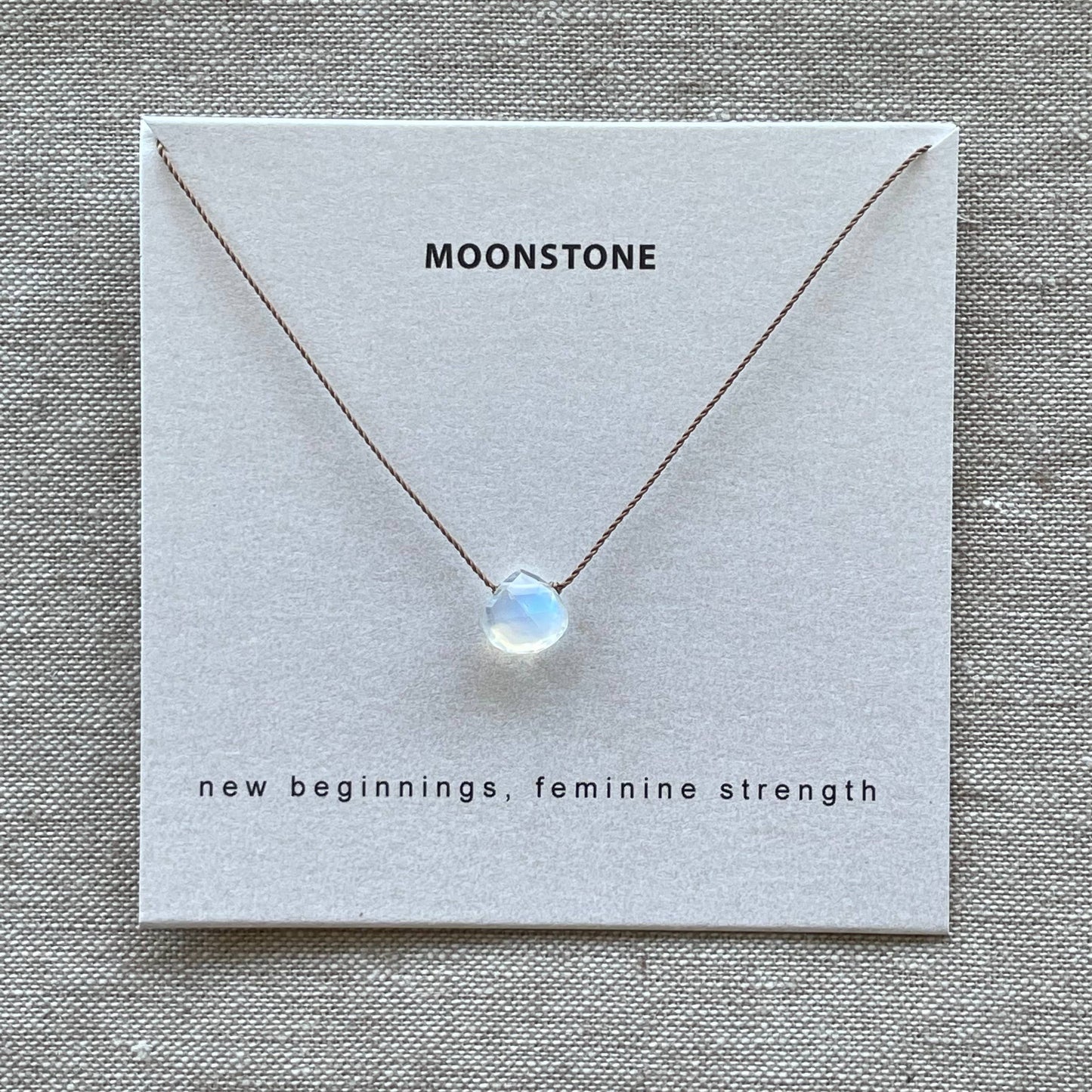 Rainbow Moonstone Necklace- New Beginnings, Soulsilk