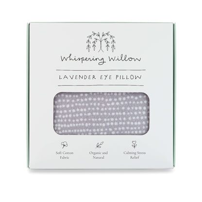 Whispering Willow - Eye Pillow, Lavender - Tranquil Gray - Boxed