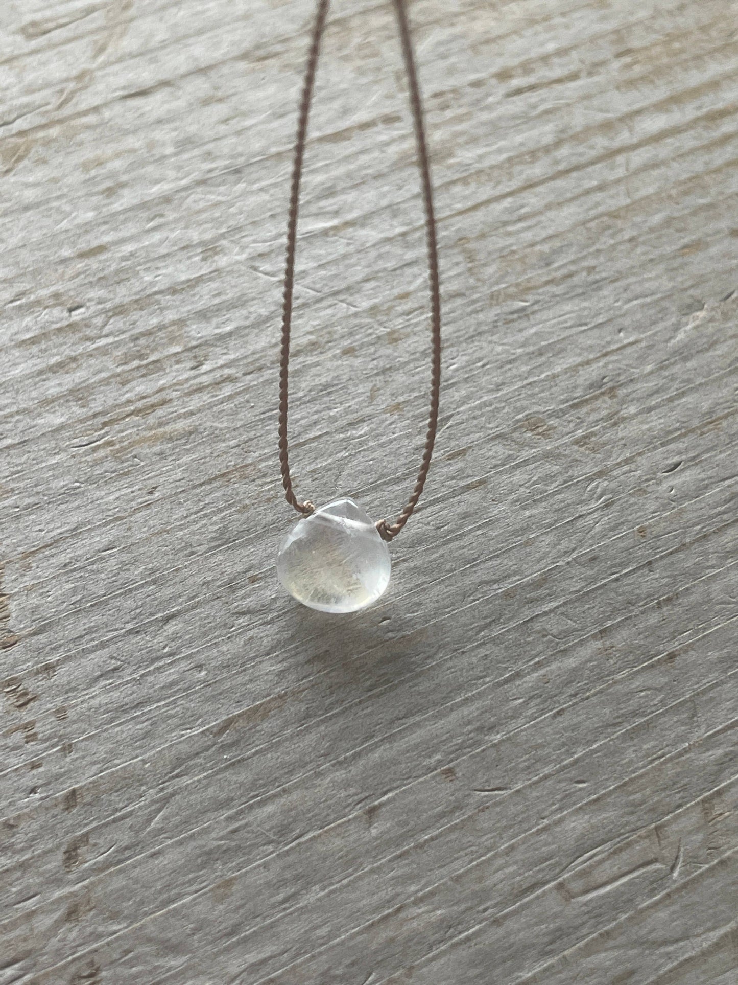 Rainbow Moonstone Necklace- New Beginnings, Soulsilk