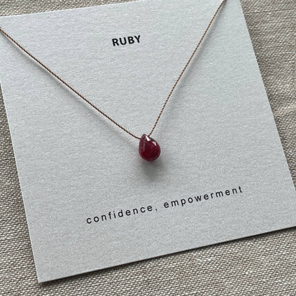 Ruby Necklace- Confidence, Soulsilk